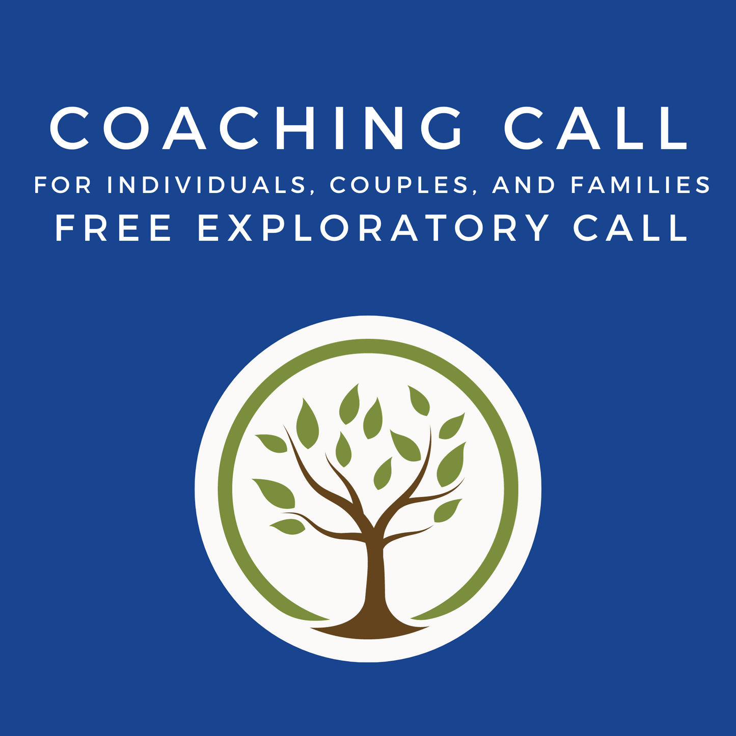 Free Exploratory Call for Coaching (15 minutes)